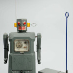 Masudaya battery-operated Radicon Robot from ‘Gang of Five’ series, Japanese, 14¾in. tall, offered with original box (not shown). Estimate $10,000-$15,000. Morphy Auctions image.