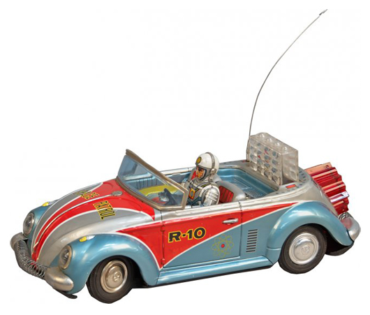 Space Patrol Volkswagen R-10 rocketed to $3,000. Victorian Casino Antiques image.