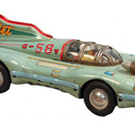 Atom Jet friction race car. Price realized: $4,200. Victorian Casino Antiques image.