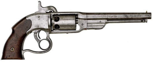 Savage double-action percussion Navy Revolver. Image courtesy of Cowans Auctons inc.