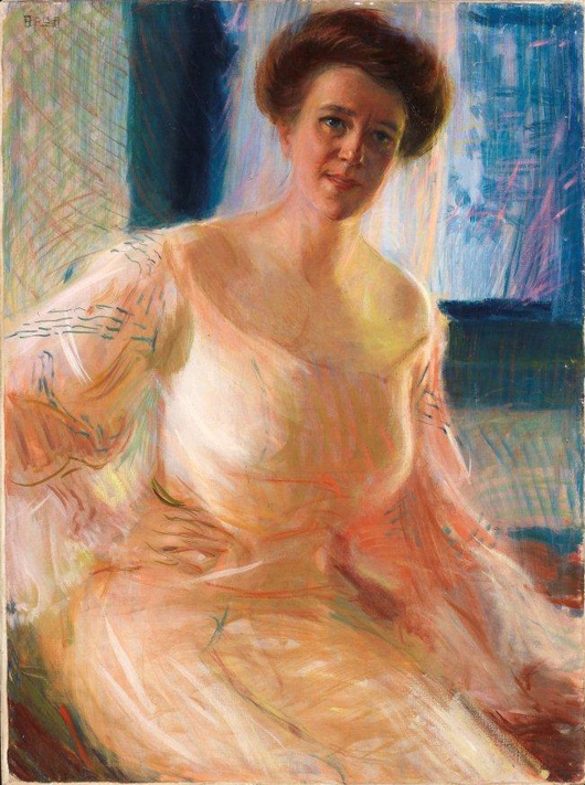 Giacomo Balla, ‘Ritratto di signora,’ circa 1907, oil on canvas, cm 100x75. Courtesy Farsettiarte Prato.