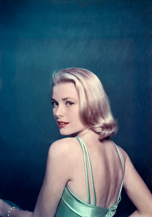 Grace Kelly, posing for 'Life' magazine in 1954. © Philippe Halsman/Magnum Photos.