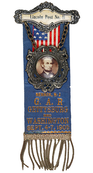 1905 ribbon of the Grand Army of the Republic. Image courtesy of LiveAuctioneers.com Archive and Early American History Auctions.