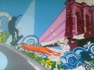 Groundswell Mural on Atlantic Avenue, New York City. Photo by Ilana Novick.