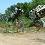 This image of Truckhenge was taken by Thomas and Ron Lessman in 2006. This work is licensed under the Creative Commons Attribution 3.0 License.