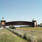 The Great Platte River Road Archway Monument near Kearney, Neb. Image by Mike Marshall, courtesy of Wikimedia Commons.