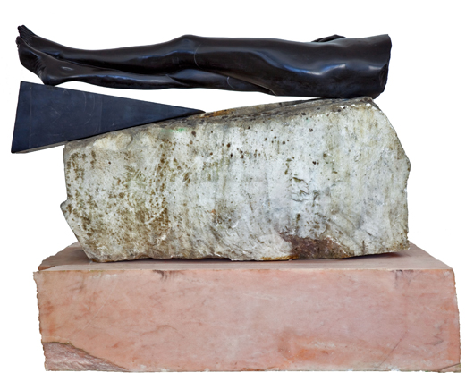 Vanessa Beecroft, ‘Black Legs,’ 2010, polychrome marbles. Courtesy Galleria Minini.