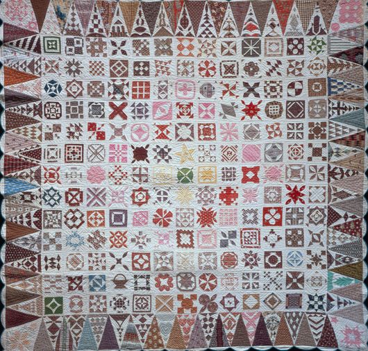 Jane Stickle Quilt, 1863. Created by Jane A. Stickle. Collection of the Bennington Museum.