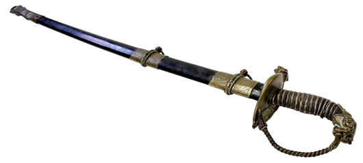 Presentation sword by Tiffany. Clars Auction Gallery image.