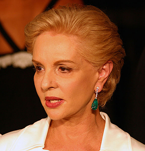 Fashion designer Carolina Herrera at the Ralph Lauren 40th Anniversary celebration at the Conservancy Garden, Central Park, New York City, September 2007. Photo by Christopher Peterson, www.christopherpeterson.com. Licensed under the Creative Commons Attribution 3.0 Unported license.