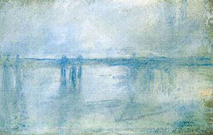 'Charing Cross Bridge, London' by Claude Monet, 1901, was one of the paintings stolen at the Kunsthal Museum. Rotterdam Police image, courtesy of Wikimedia Commons.