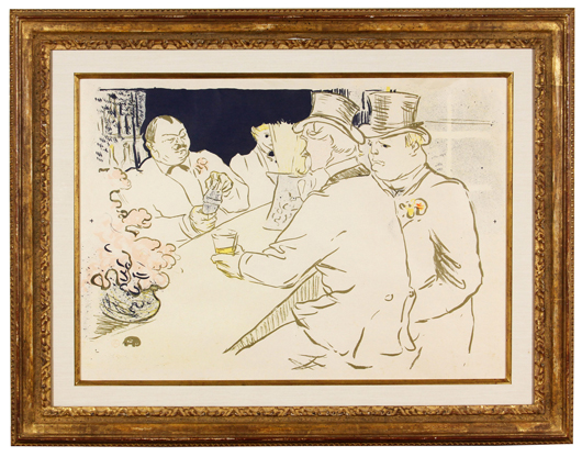 Henri Toulouse Lautrec, ‘The Chap Book,’ artist's proof. Kaminski Auctions image.