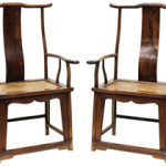 Chinese huanghuali armchairs. Clars image.