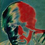 Portrait photo of Andy Warhol, 1960s. Woodbury Auction image.