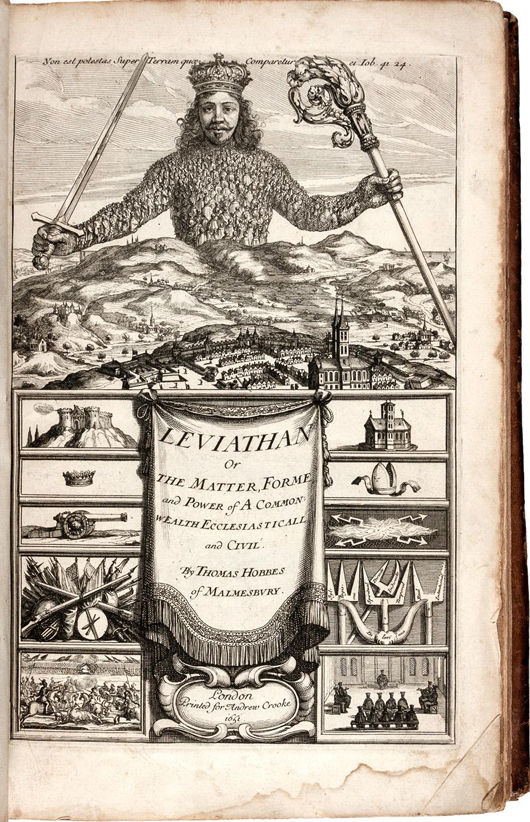 ‘Leviathan’ by Hobbes. PBA Galleries image.