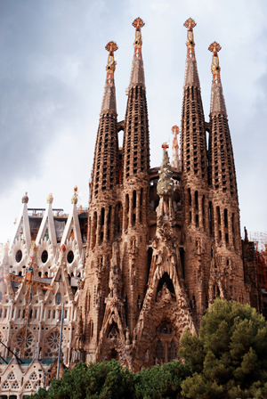 View of the Nativity Façade of Sagrada Família, which is a UNESCO World Heritage Site. Image by Mstyslav Chernov. This file is licensed under the Creative Commons Attribution-Share Alike 3.0 Unported license.