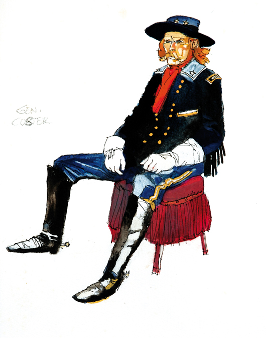 Hugo Pratt, Gen. Custer. Pencil, ink and watercolor on cardboard. Exhibited at Palazzo Squarcialupi, Siena, in 2005. Estimate: $6,400-$13,500. Little Nemo image.