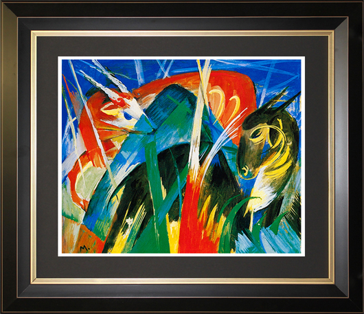 'Animaux Fabuleaux' by Franz Marc , limited edition giclee. Art VIP Charity Auction House image.