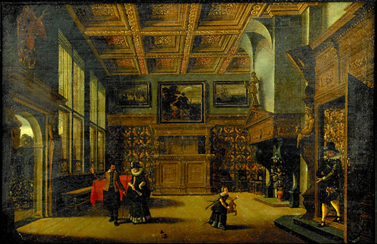 Flemish School painting. Price realized: $23,750. Rago Arts and Auction Center.