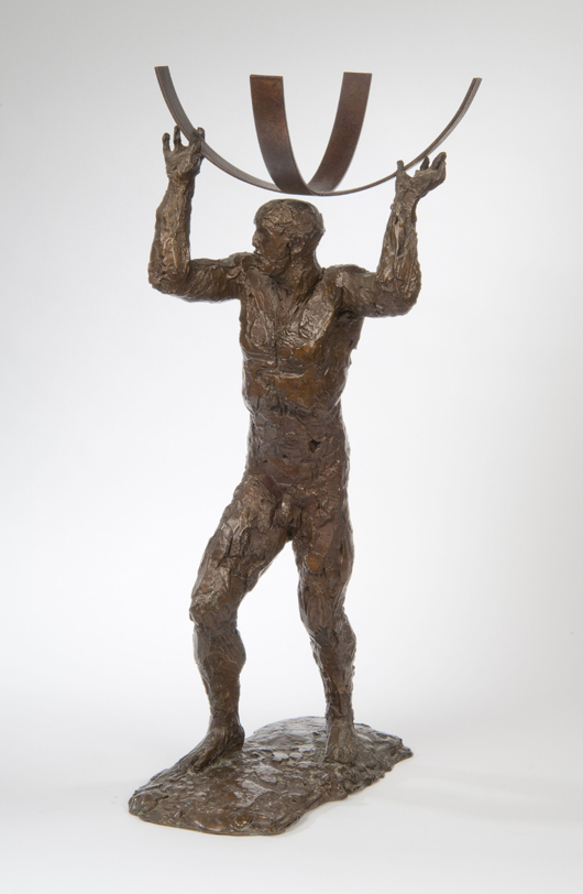 Elizabeth Frink's miniature bronze of Hercules. Sworders image.