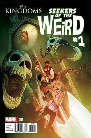 Disney Kingdoms' Seekers of the Weird No. 1 (of 5), written by Brandon Seifert, art by Karl Moline, cover by Mike Del Mundo, variant cover by Walt Disney imagineer Brian Crosby. On sale in print and digital this January. Image courtesy of Marvel.
