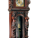 One of the great cabinetmakers around the turn of the 20th century was R. Horner of New York. Did he make this clock case? The winged griffins look like his. The formed maiden supports look like his. The overall style of the carving looks like his. But he did not sign it so it is ‘attributed’ to his shop. Image courtesy of LiveAuctioneers.com Archive and Great Gatsby’s.