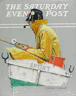 Norman Rockwell's painting titled 'Sport' appeared on a cover of 'The Saturday Evening Post' in 1939. The original artwork for the cover is missing from a New York storage unit.