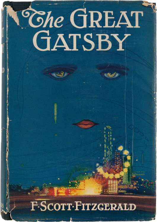 F. Scott Fitzgerald. ‘The Great Gatsby,’ New York: Charles Scribner's Sons, 1925. First edition, first printing, in a handsome, unrestored example of the original first printing dust jacket. Estimate: $60,000-plus. Heritage Auctions image.