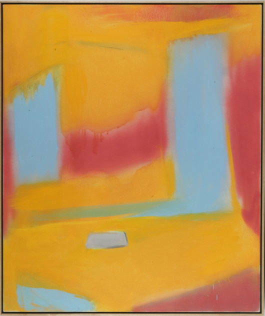 Esteban Vicente (Spanish, 1903-2001), untitled, 1993, oil on canvas. Estimate: $25,000-$45,000. Keno Auctions image.