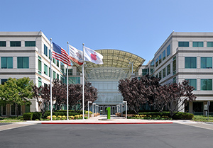 Apple's headquarters at Infinite Loop in Cupertino, Calif. Image by Joe Ravi. This file is licensed under the Creative Commons Attribution-Share Alike 3.0 Unported license.