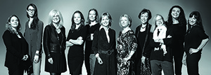 The 11 award-winning female photojournalists who are featured in National Geographic's exhibition 'Women of Vision: National Geographic Photographers on Assignment,' which opened at the National Geographic Museum on Oct. 10. From left: Erika Larsen, Kitra Cahana, Jodi Cobb, Amy Toensing, Carolyn Drake, Beverly Joubert, Stephanie Sinclair, Diane Cook, Lynn Johnson, Maggie Steber and Lynsey Addario. Photo by Mark Thiessen/National Geographic.