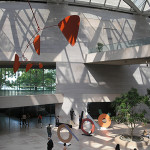 In this August 2007 photo, an Alexander Calder mobile is suspended in the Main Hall of the East Building of the National Gallery of Art in Washington. Photo by Gryffindor.