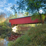The Ramp Creek Covered Bridge at the north entrance of Brown County State Park in Indiana. Photo by Chuck Szmurlo, licensed under the Creative Commons Attribution 3.0 Unported license.