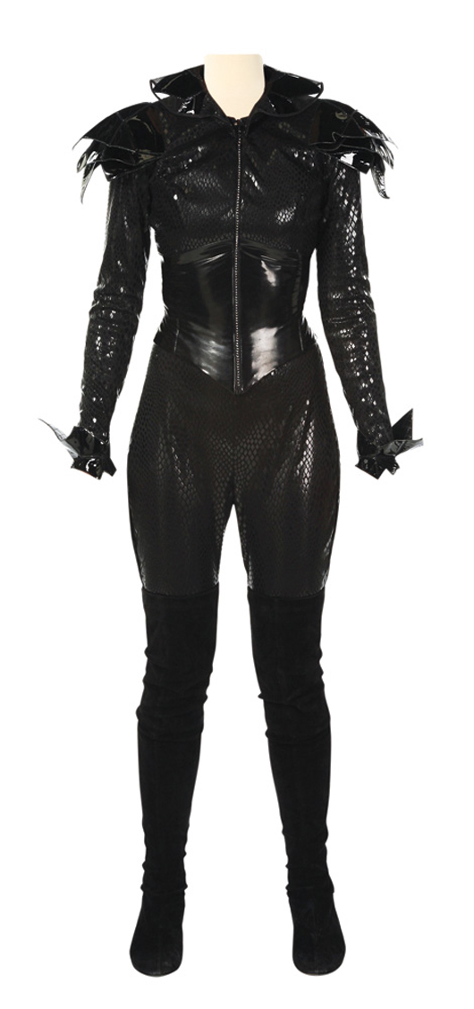 Lot 69: Katniss chariot costume. Blacksparrow Auctions image. 