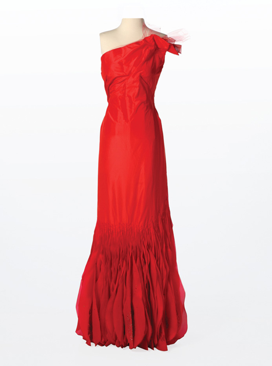 Lot 141: Katniss interview dress. Blacksparrow Auctions image.