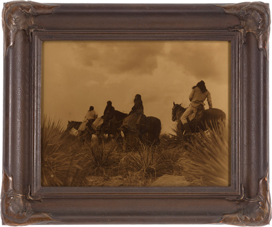 Edward S. Curtis (American, 1868-1952) ‘Before the Storm,’ circa 1906, orotone, 11 x 14 inches (27.9 x 35.6 cm). Estimate: $15,000-$25,000. Heritage Auctions image.