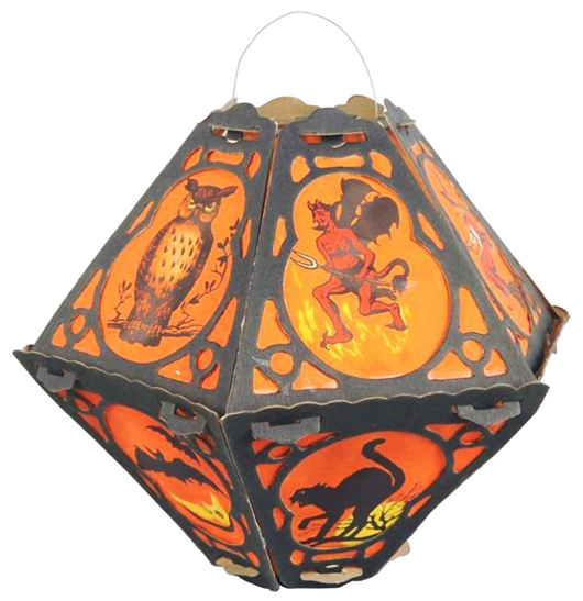 This 8-inch-high paper lantern was made in the early 1920s. It was scheduled to sell at a Morphy auction in Denver, Pa., in early October. Presale estimate: $400-$600.