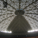 Skylights inside the Reliant Astrodome render a sci-fi effect. Photo by Montrose Patriot.