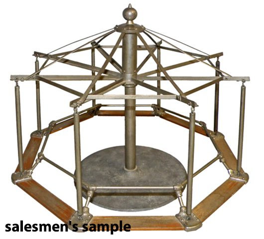 Early 20th century salesmen’s sample playground merry-go-round. Mosby & Co. image.