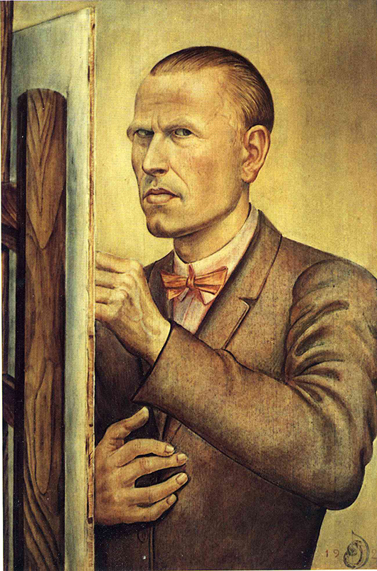 A self-portrait by Otto Dix was apparently passed on by Hildebrand Gurlitt to his son Cornelius. Fair use rationale: This copyrighted image of a historically significant artwork is being used for informational and educational purposes. Image courtesy of Wikipaintings.org. 