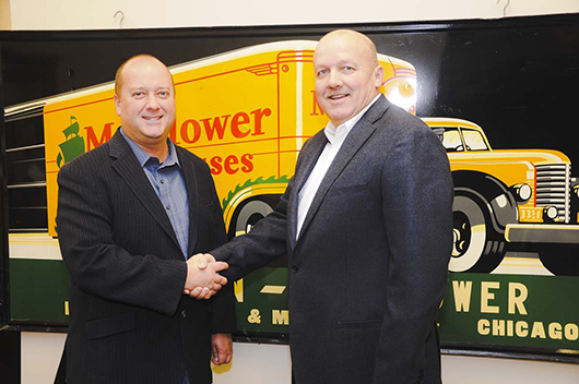 (Left) Dan Morphy, owner and CEO of Morphy Auctions in Denver, Pa.; and Dan Matthews, founder of Matthews Auction Co. of Nokomis, Illinois, which will operate under the Morphy's banner as of January 1, 2014.