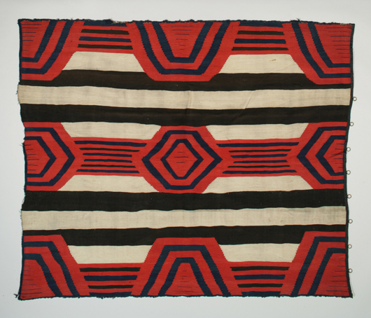 Navajo chief’s blanket. Keno Auctions image.
