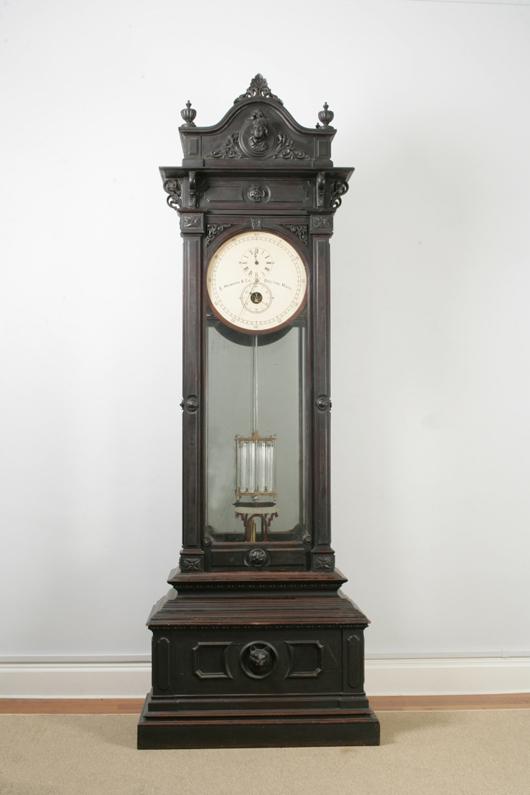 Howard regulator clock. Keno Auctions image.