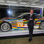 Jeff Koons and his Art Car. Image courtesy of BMW.