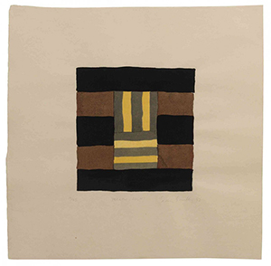 Sean Scully (b. 1945) 'Conversation,' wookcut printed in colors, 1986. Image courtesy of LiveAuctioneers.com Archive and Dreweatts & Bloomsbury.