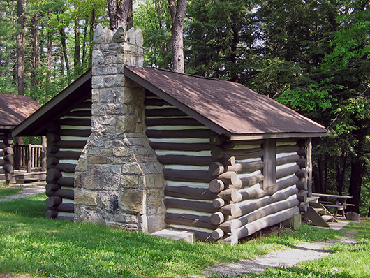 CCC-built cabin at Black Moshannon State Park, near Phillipsburg, Pa. Image by Ruhrfisch. This file is licensed under the Creative Commons Attribution-Share Alike 3.0 Unported license.