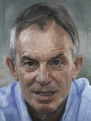 'Tony Blair' by Alastair Adams © National Portrait Gallery, London.