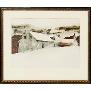 Watercolor by Robert James Foose. Image courtesy of LiveAuctioneers.com and Cowan's Auctions Inc.