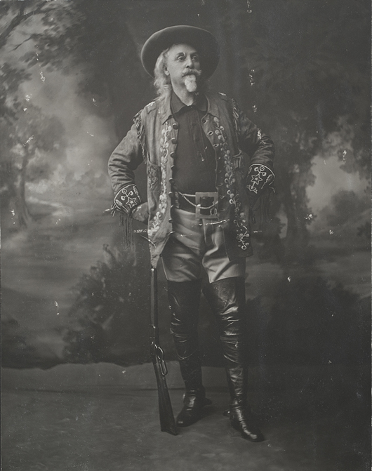 Cody family photo album including personal and professional portraits, photos of Wild West Shows and Western scenery. Estimate $8,000/$10,000. Cowan's Auctions image.
