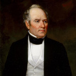 Most known images of Sam Houston (1793-1863) show the 1st President of the Republic of Texas as a middle-aged or older man. This portrait of Houston by Thomas Flintoff (1809-1892) was painted between 1849 and 1853. Current location of painting: Museum of Fine Arts, Houston.